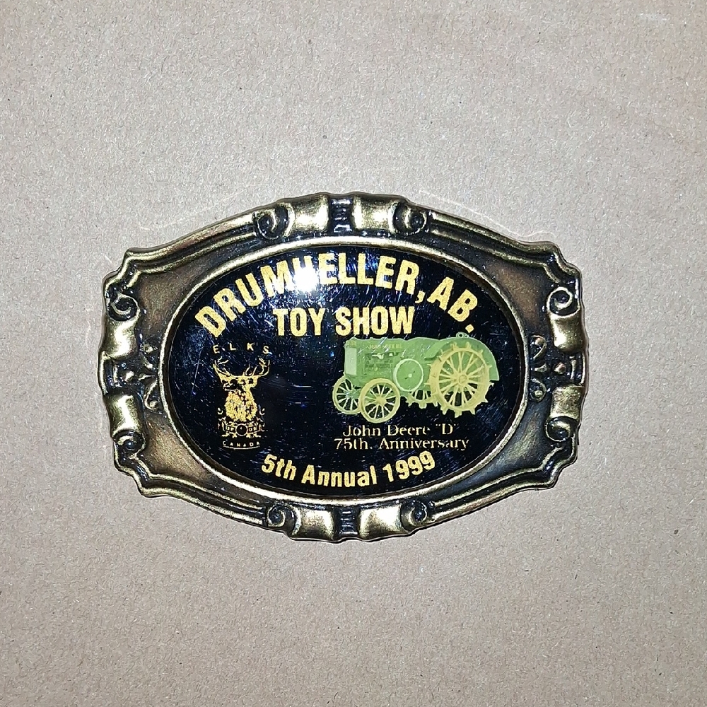 Gold and Black Belt Buckle